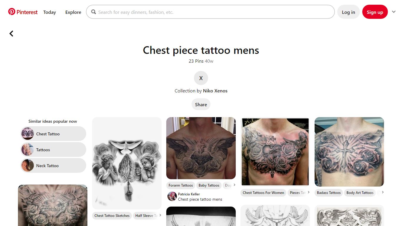 23 Best Chest piece tattoo mens ideas - Pinterest